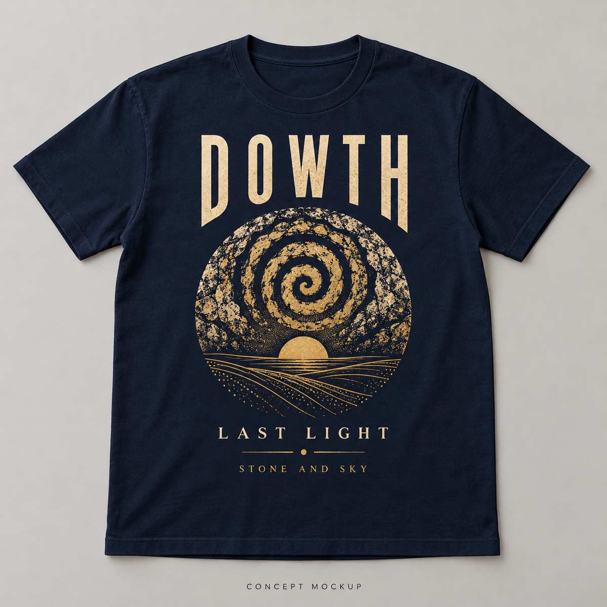 Dowth Last Light artwork (flat design, not a hoodie mockup)